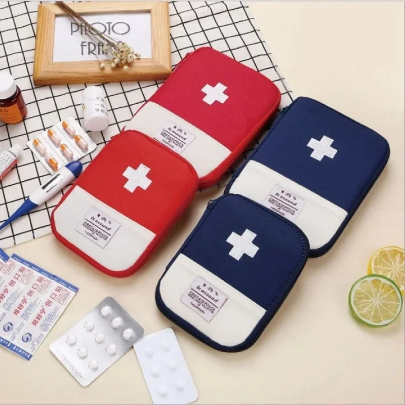 1-4pcs Portable Medicine Bag Cute First Aid Kit Medical Emergency Kits Organizer Outdoor Travel Household Medicine Pill Bag - Image 2