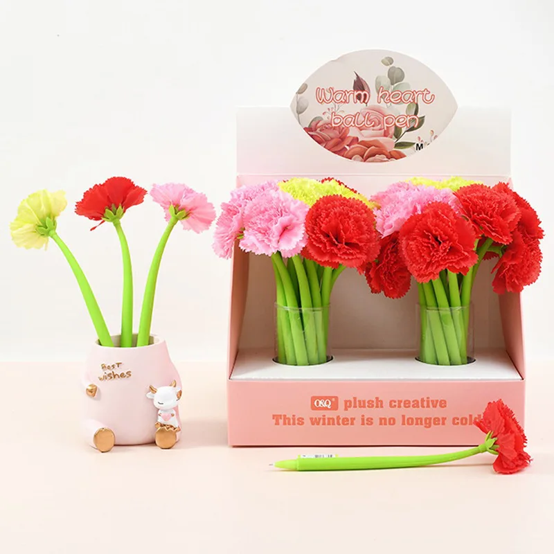 1 Piece Kawaii Flower Pen Stationery Creative Sweet Pretty Lovely Soft Gel Pen - Image 2
