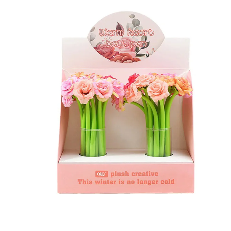 1 Piece Kawaii Flower Pen Stationery Creative Sweet Pretty Lovely Soft Gel Pen - Image 5