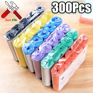100-300PCS Household Disposable Trash Plastic Waste Bag Disposable Garbage Bags Kitchen Dormitory Living Room Use Storage Trash