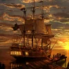 1000/500/300 Pieces Adult Wooden Puzzle Ship and Sunset Jigsaw Puzzles for Gameroom Bedroom Party Decor Birthday Holiday Gift