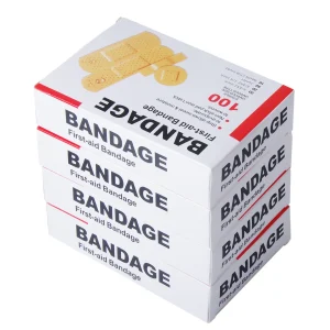 100pcs/4Size Baby Bandage Waterproof Breathable Adhesive Plaster Hemostasis Wound Sticker Dressing Band Aid Banditas Children