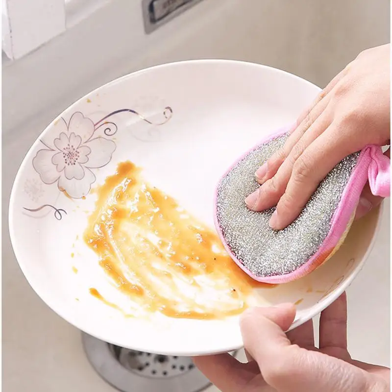 10/5/3PCS Double Side Dishwashing Sponge Dish Washing Brush Pan Pot Dish Wash Sponges Household Cleaning Reusable Kitchen Tools - Image 5