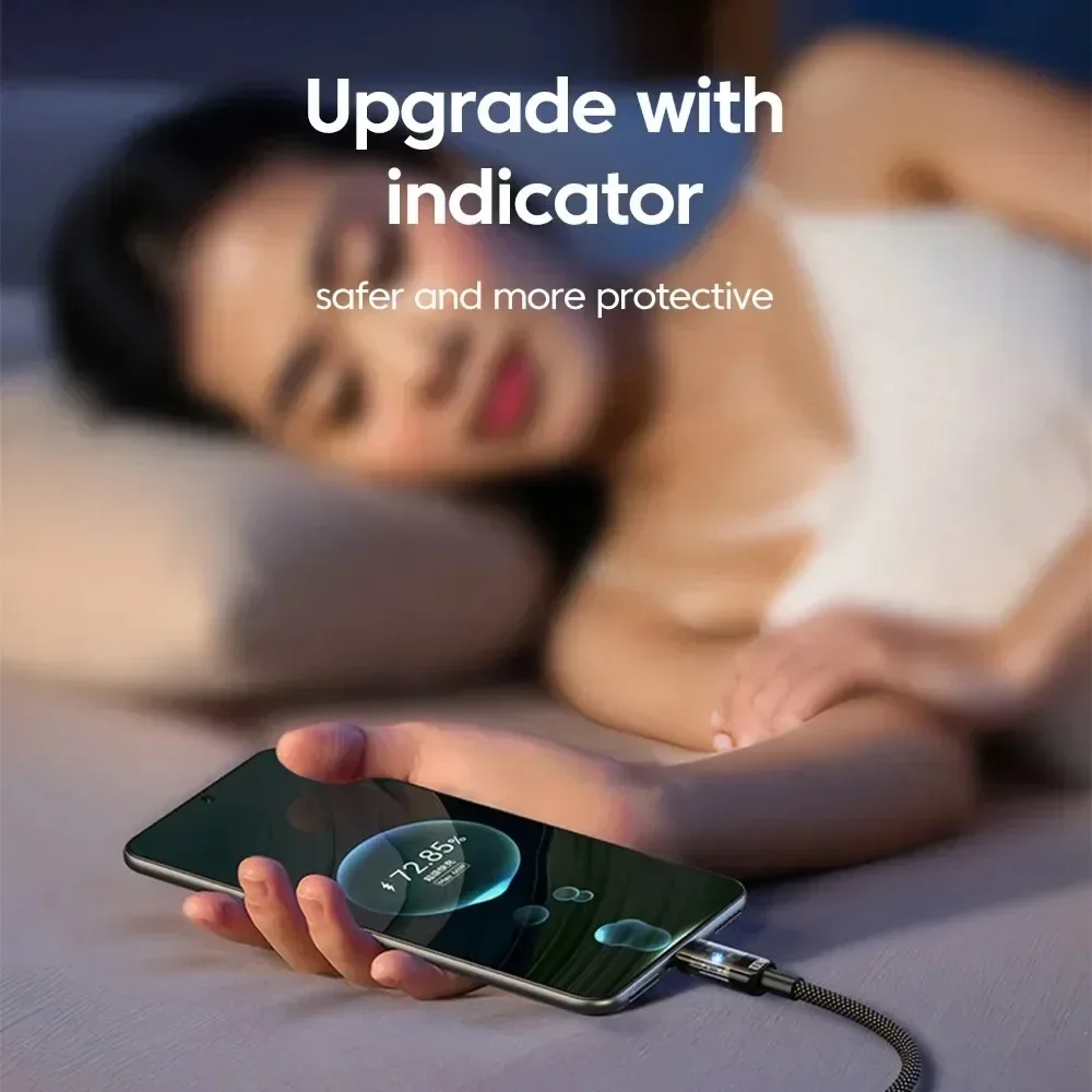 10A 240W Fast Charging Cable USB to Type C Super QC3.0 Fast Charger Cable LED Phone Charger Data Cord For Samsung Xiaomi Huawei - Image 6