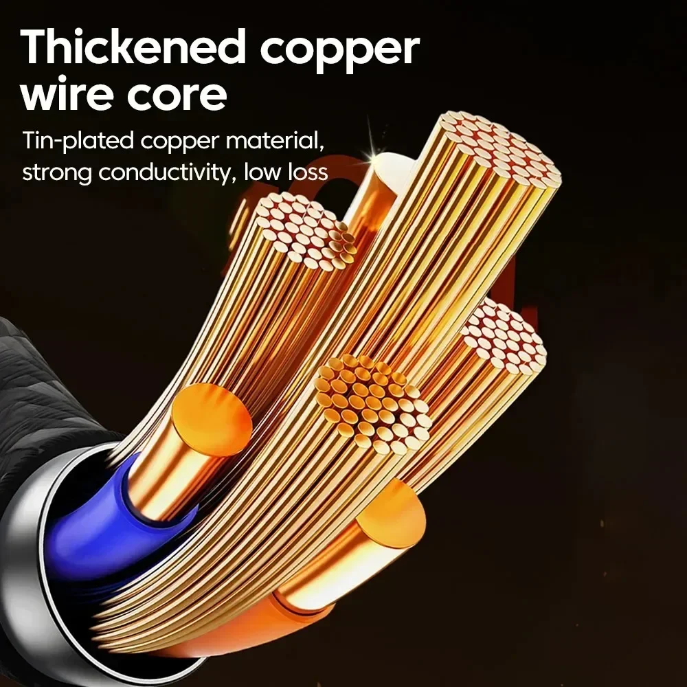 10A 240W Fast Charging Cable USB to Type C Super QC3.0 Fast Charger Cable LED Phone Charger Data Cord For Samsung Xiaomi Huawei - Image 5