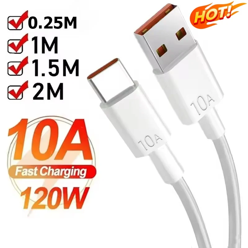 10A USB To Type C Cable 120W Super Fast Charging Phone Charger USB C Data Cord For Samsung Xiaomi Huawei Quick Charger Cable - Image 2