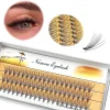 10D Mink Eyelash extension 1 Box/60 Bunches Natural Eyelash 3D Russian Individual Eyelash cluster Makeup Tool Lashes Wholesale