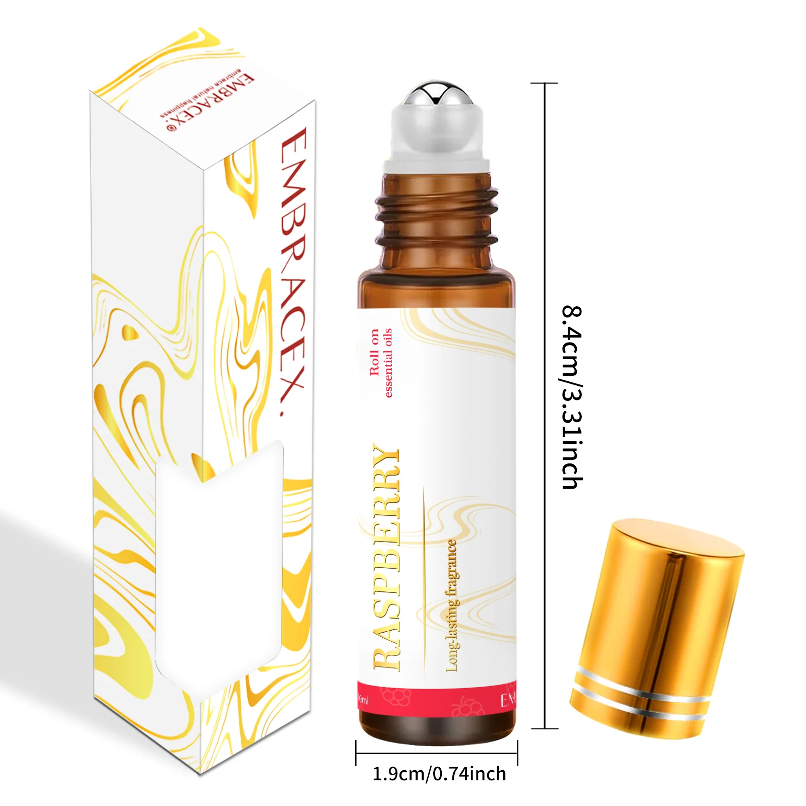 10ml Raspberry Roller Essential Oils Women's perfume Massage body oils Skincare Holiday gifts Nail care Moisturizing - Image 6