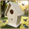 1/2/3PCS Wooden Mini Bird Cage Outdoor Hanging Birdhouse Box Garden Bird Cages Home Yard Decoration Bird Products Wooden Bird