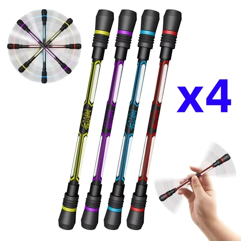 1/2/4Pcs Creative Spinning Pen Spinner Toy Adult Kids Stress Relieve Rotating Gel Pens Anti-Slip Hand Spinner Student Stationary - Image 4