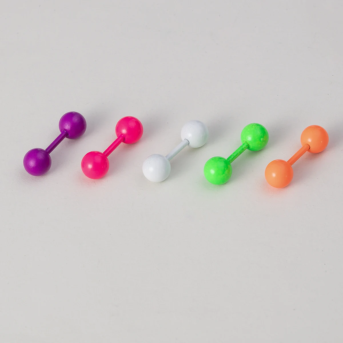 1/5pcs Solid Color Piercing Stud Earrings Stainless Steel Cartilage Tragus Earring Helix Conch Barbell Earring Body Jewelry 18 G - Image 6