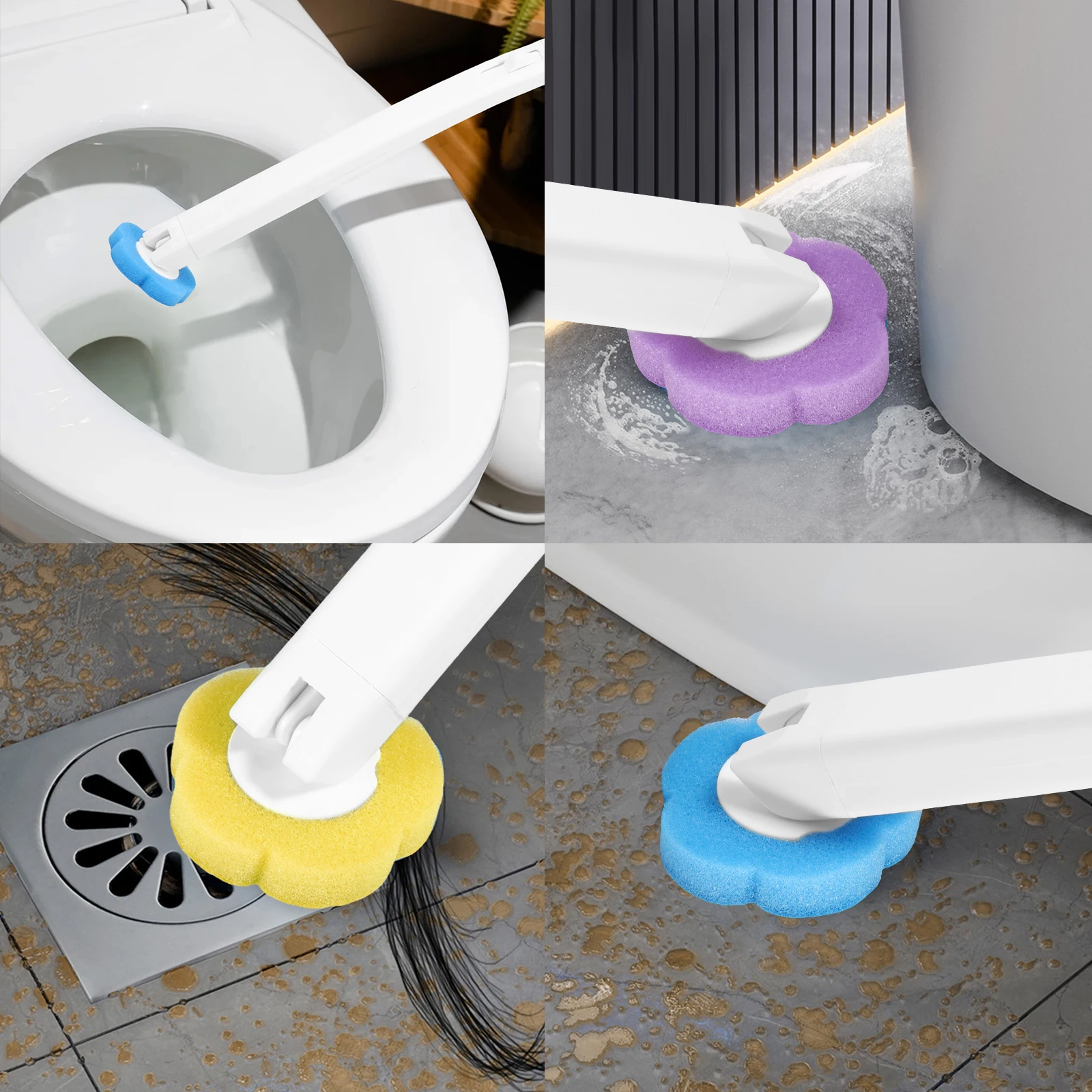 18/36Pcs Toilet Brush With Disposable Replacement Head Kits Upgrade Long Handle Bathroom Cleaning Brush For Home Wc Accessories - Image 6
