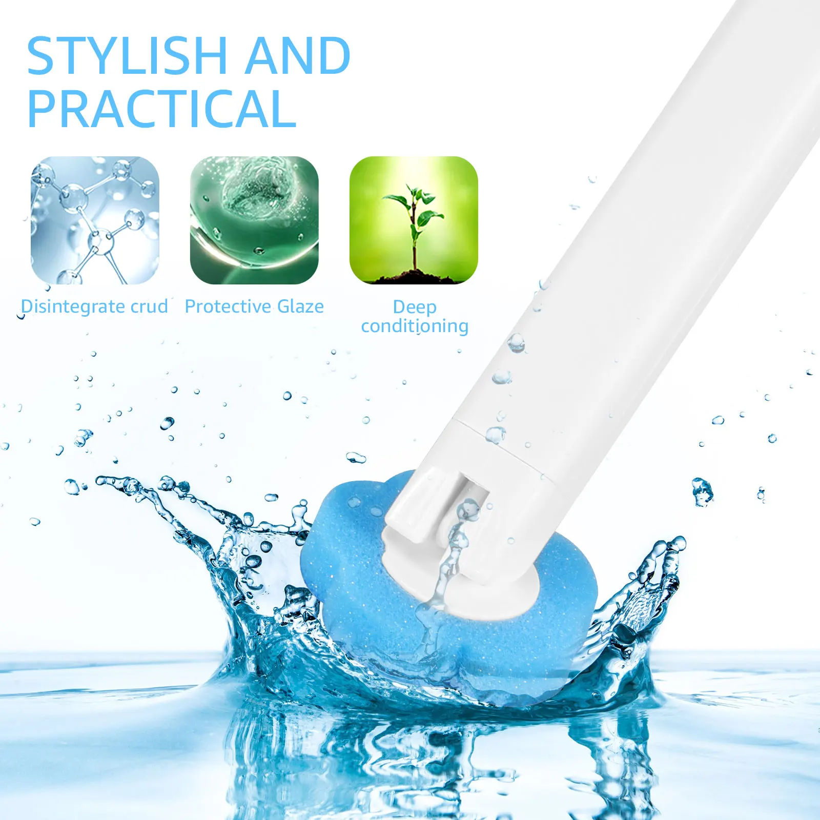 18/36Pcs Toilet Brush With Disposable Replacement Head Kits Upgrade Long Handle Bathroom Cleaning Brush For Home Wc Accessories - Image 3