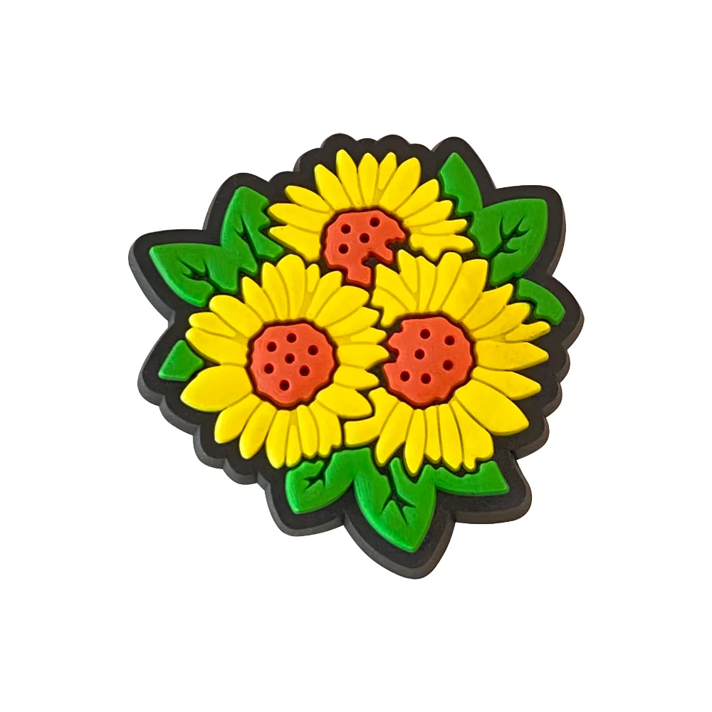 1Pcs Flower Shoe Charms Accessories Fits for Boys Girls Women Teens Gifts Birthday Party Favors Pins Shoe Decoration - Image 4