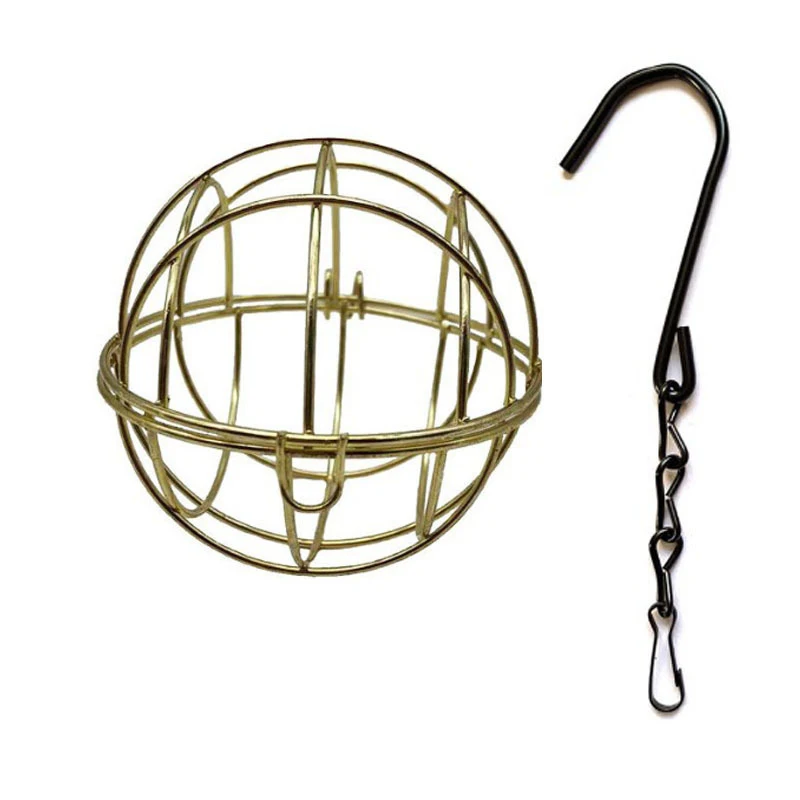 1Pcs For Outdoor Garden Hummingbird Feeders Metal Suet Ball Bird Feeder Set With Hanging Chain Squirrel Proof Bird Feeders - Image 5