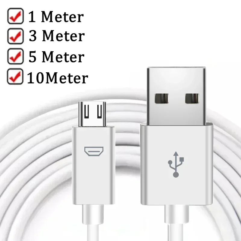 1m/3m/5m/10m Extra Long Micro USB Fast Charging Data Cable for Samsung Xiaomi Android Phone Camera Monitor Power Bank Data Cord - Image 2
