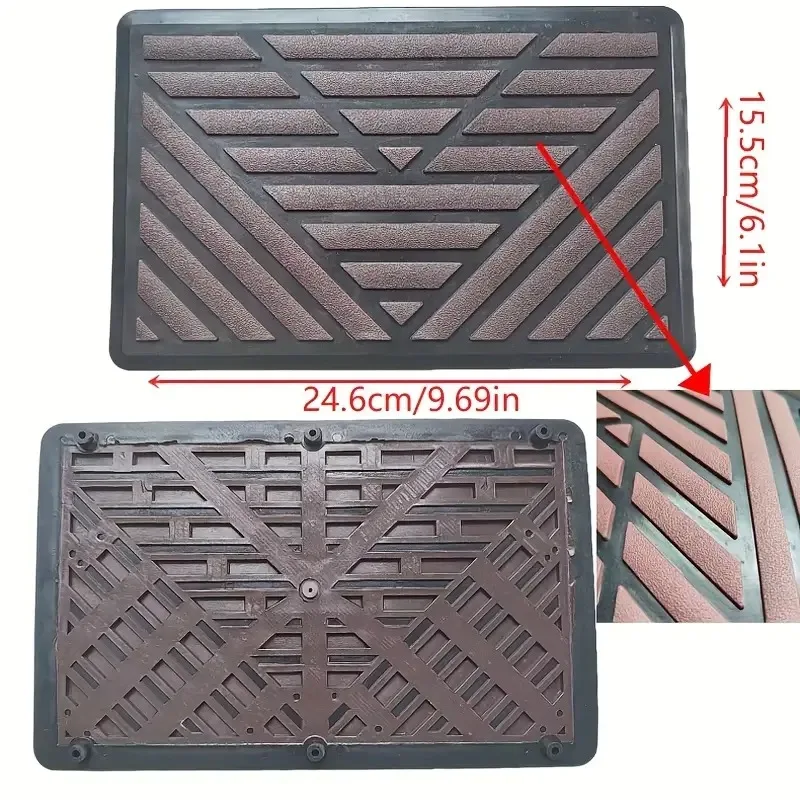 1pc Universal PVC Car Floor Mat Anti-Slip Foot Pads Durable Pedal Mat For Vehicle Interiors For Left-Hand Drive Accessories - Image 5