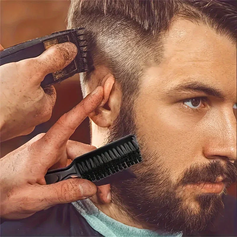 1pc/2pcs Beard Comb, Hair Cleaning Brush, Barber Neck Duster, Hair Removal Comb Hair Styling Hairdressing Tools - Image 6