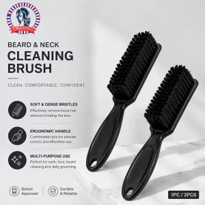 1pc/2pcs Beard Comb, Hair Cleaning Brush, Barber Neck Duster, Hair Removal Comb Hair Styling Hairdressing Tools