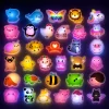1pcs Cute Animal LED Shoe Charms Glow in Dark PVC Clog Sandal Decorations for Kids Teens Garden Shoes Party Gifts