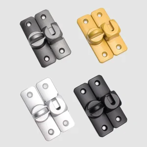 1pcs Sliding Door Latch Home Security Latch Bolt Zinc Alloy 90 180 Degree Easy Install Lock Bathroom Sliding Door Bolt Latch