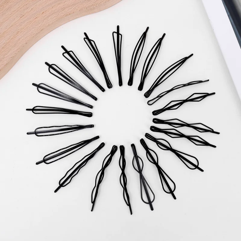 20/10/1PCS Metal Black Hairpins Snap Women's 7CM BB Barrettes Bobby Pin Headband Hair Clips for Girl Hairgrip Fix Hair Styling - Image 4