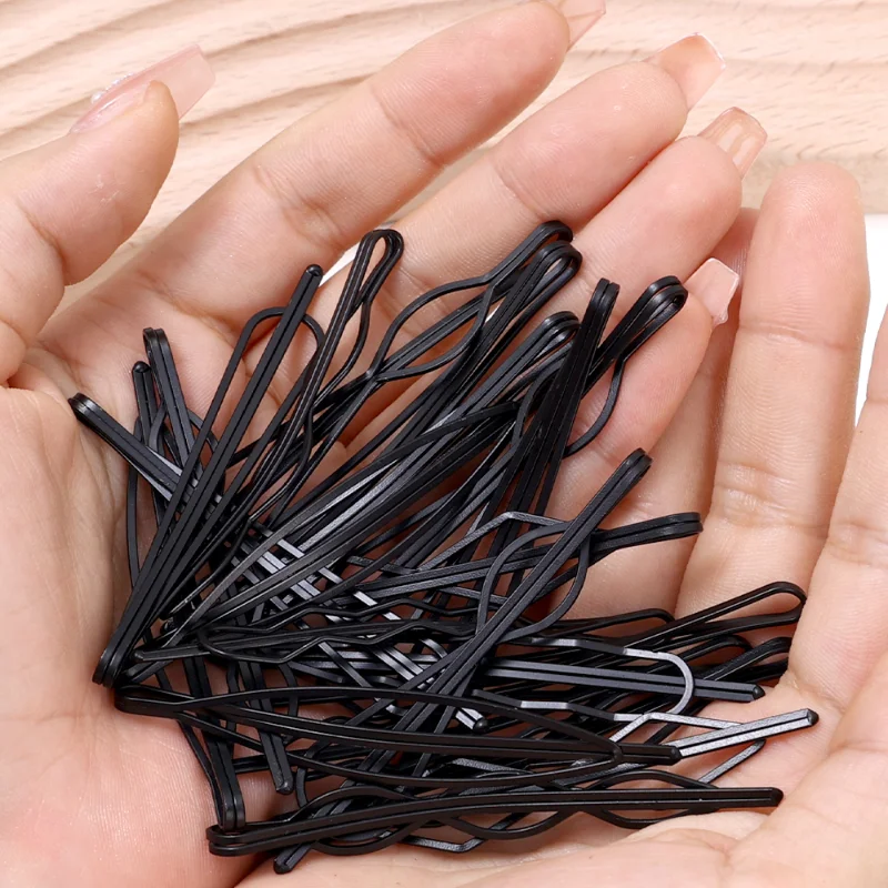20/10/1PCS Metal Black Hairpins Snap Women's 7CM BB Barrettes Bobby Pin Headband Hair Clips for Girl Hairgrip Fix Hair Styling - Image 6