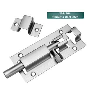 201/304 Stainless Steel Gate Safety Door Bolt Latch Lock Barrel Bolt 2/3/4/6/8/10/12 Inch Door Latch Hardware for Home Hardware