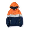 2025 men's hoodie casual sports hoodie outdoor running sports jacket color blocked fitness hoodie windproof jacket comfortable