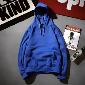 New Men and Women's Solid Color Pocket Hoodies Sports Fitness Sweatshirts Fashionable Casual Pullovers Multi Color