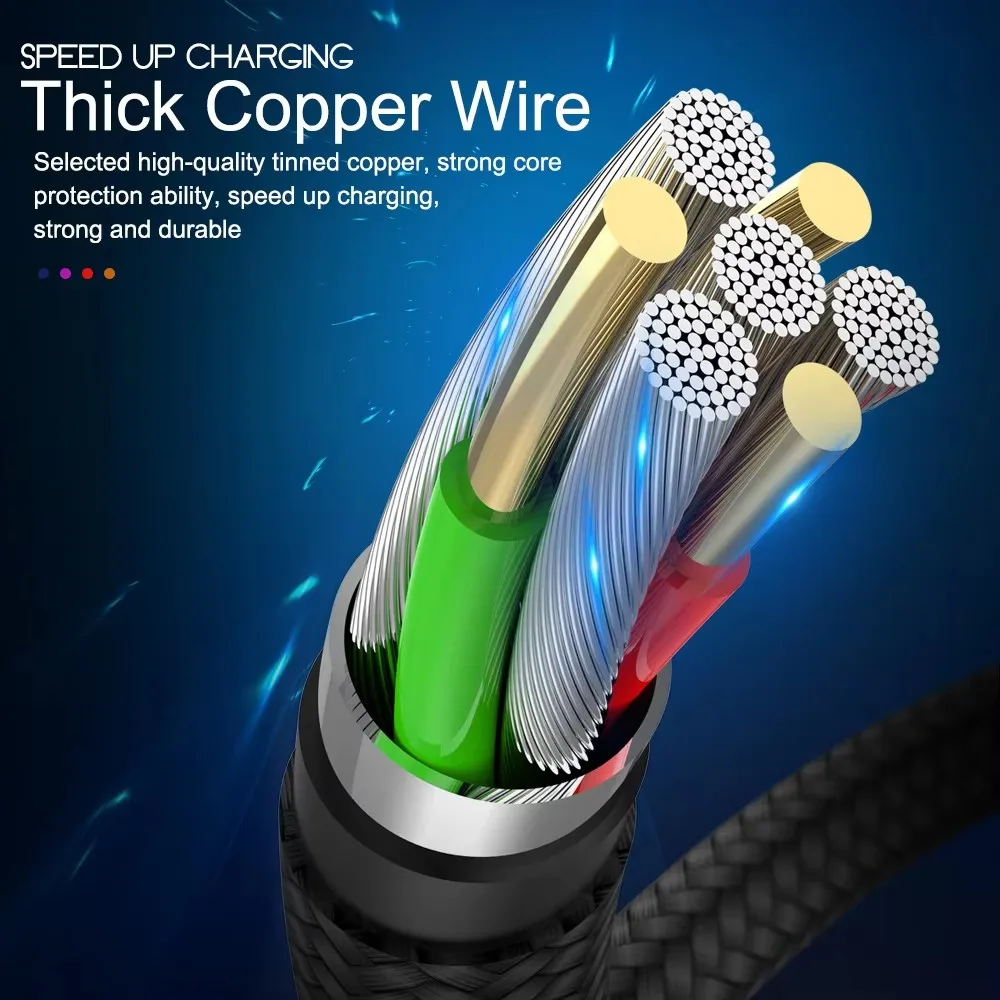 20W USB Fast Charging Braided Cable For iPhone 11 12 13 Mini 14 Pro Max X XR XS 6 6S 7 8 Plus Quick Charge USB Data Nylon Cables - Image 4