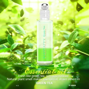 20ml Green Tea Roller Essential Oil Perfumes Fragrance oil Fragrance diffuser oil Holiday gifts soap making oils Stay awake oil