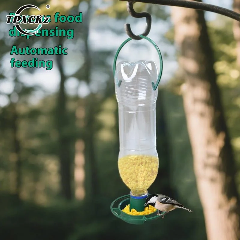 2/1PCS Outdoor Bird Feeder Automatic Hanging Plastic Feed Bowl For Parrot Pigeon Pet Indoor Bottle Mouth Docking Feeding Suppli - Image 4