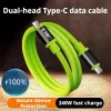 240W USB C Fast Charger Cable USB to Type-C Quick Charge Data Cable Type C Super Fast Charging Wire For iPhone 17 Huawei Xiaomi
