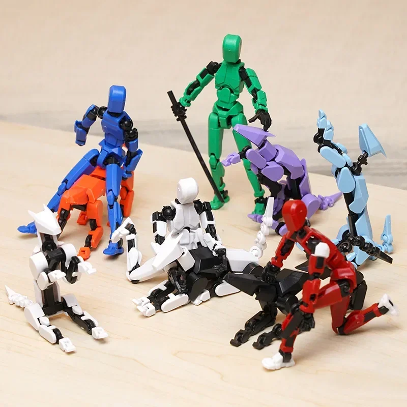 3D Printed Multi-Jointed Movable Shapeshift Robot Action Figure with Full Articulation for Stop Motion Animation 5 Action Figure - Image 2
