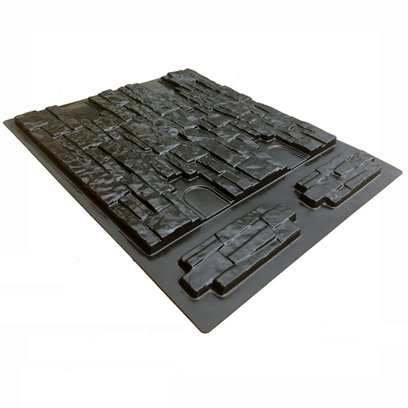 3D Wall Concrete Molds Stone Mold Mould ABS Plastic for Garden Decor Gypsum