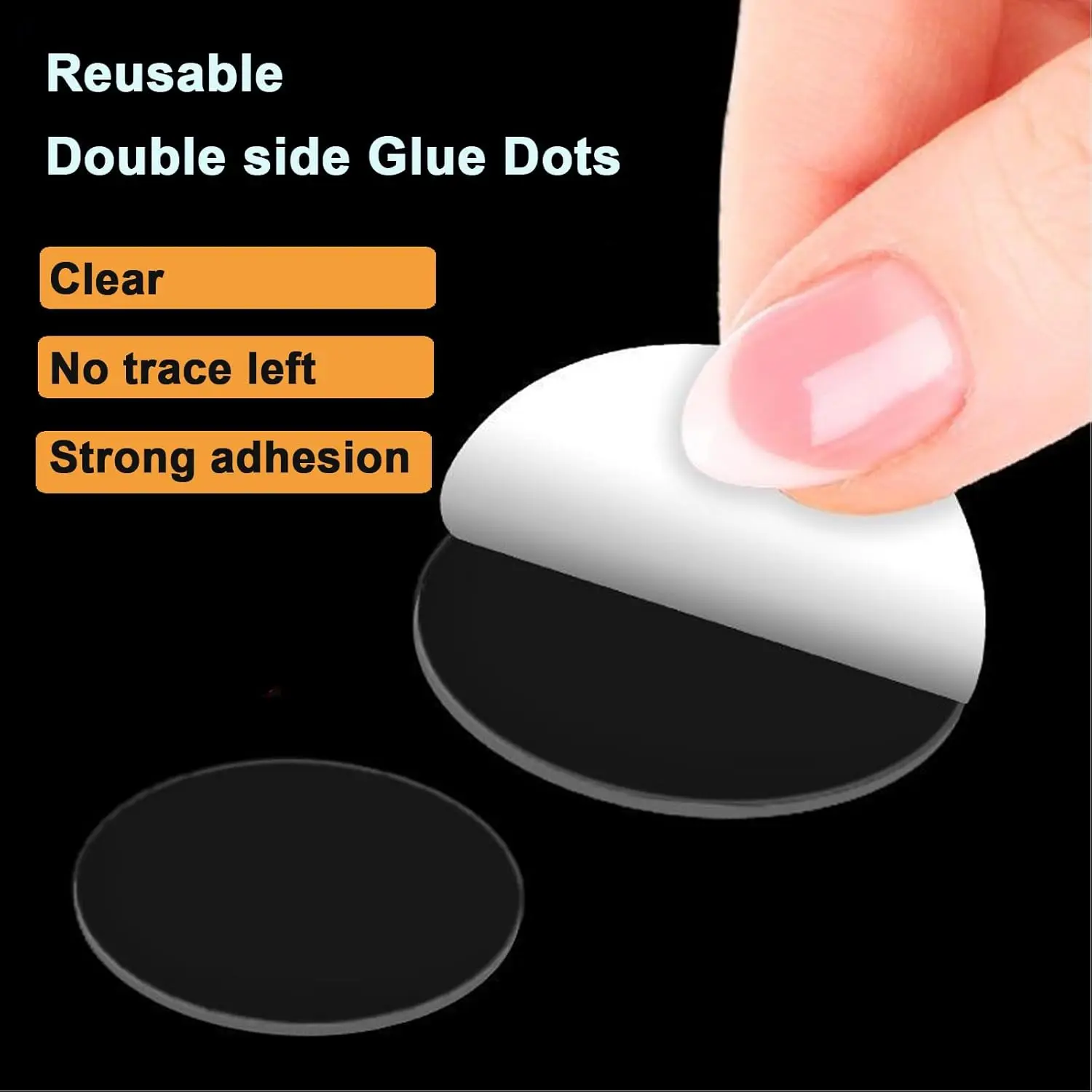 50 Dots Double Sided Adhesive Poster Clear Glue Point Tape Round No Traces Strong Adhesive Sticker For Craft DIY - Image 2