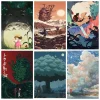 500 PCS Jigsaw Puzzles My Neighbour Totoro Spirited Challenging Family Activity Games for Gameroom Bedroom Livingroom Gift