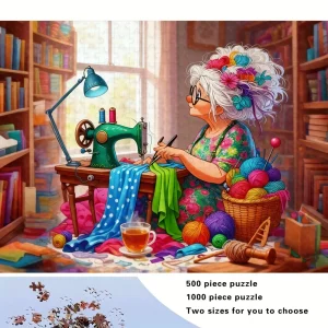 500/1000pcs Adult Puzzle, High-Quality Relaxing Family Game, Perfect for Birthdays, Christmas, Halloween, and Gifts, Best Choi