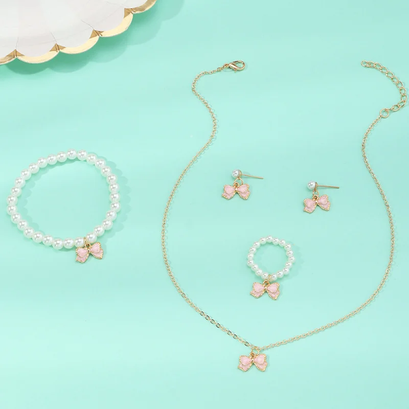 5pc/set Everyday Butterfly Jewelry Set – Delicate Wing Charms on Sleek Chains for Effortless Elegant Style. - Image 2