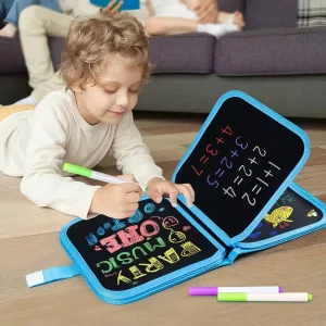 6 Pages Coloring Books Erasable Writing Board Children Portable Drawing Book Magic Blackboard Multi-functional Drawing Board