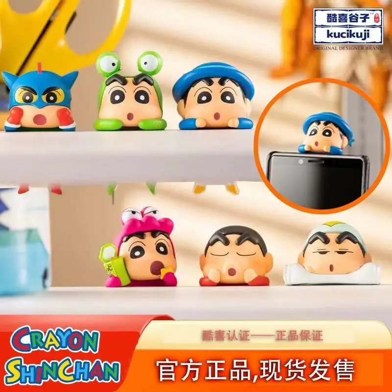 6 Style Original Crayon Shin-chan Trendy Kawaii Blind Boxs Toys Anime Figure Model Mobile Phone And Computer Car Ornament Toys - Image 6