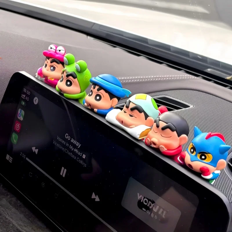 6 Style Original Crayon Shin-chan Trendy Kawaii Blind Boxs Toys Anime Figure Model Mobile Phone And Computer Car Ornament Toys - Image 3