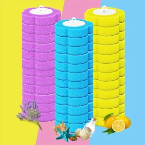 6/18/36-Pack Disposable Toilet Brush Heads - No-Corner Cleaning & Easy Replacement | Hygienic Bathroom Essentials