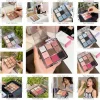8 Styles 9-Color Glitter Eyeshadow Palette - Long-Lasting Rose and Pink Shades, Metallic Finish, Matte and Shimmer Eye Pigment M