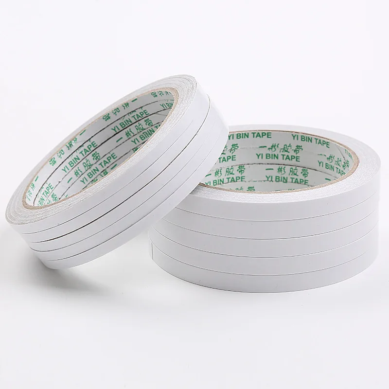 8M Double Sided Tape Double Sided Tape White Strong Ultra-thin High-adhesive Cotton Double-sided Tape Super Strong Paper Tape - Image 6