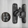 90/180 Degree Flip Door Lock Anti-Theft Sliding Door Latch Small Gate Hardware Zinc Alloy Security Bolt Adjustable Duty Lock Pro
