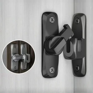 90/180 Degree Flip Door Lock Anti-Theft Sliding Door Latch Small Gate Hardware Zinc Alloy Security Bolt Adjustable Duty Lock Pro