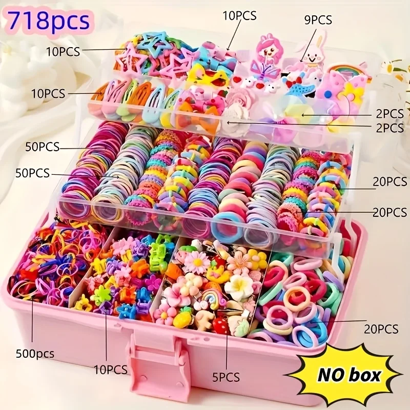 A 718-piece accessory set suitable for girls’ daily outings and participation in festive events – a richly curated collection. - Image 5