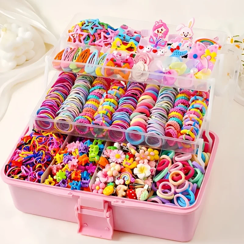 A 718-piece accessory set suitable for girls’ daily outings and participation in festive events – a richly curated collection.